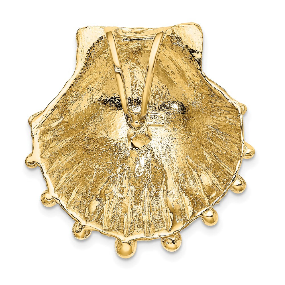 Gold Polished Sea Shell Pendants