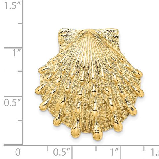 Gold Polished Sea Shell Pendants