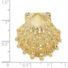 Gold Polished Sea Shell Pendants