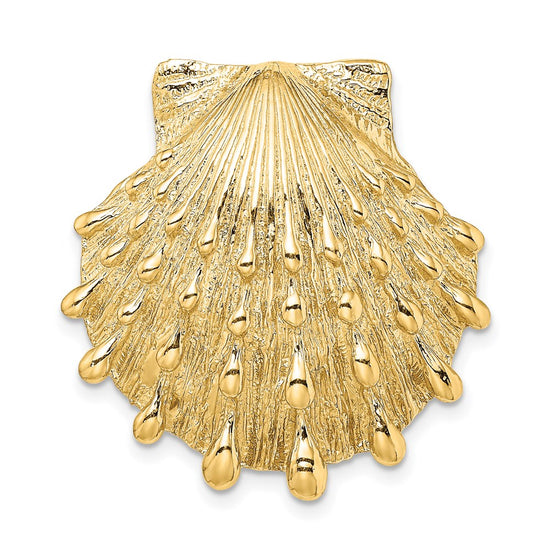 Gold Polished Sea Shell Pendants
