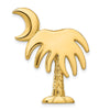 14k CHARLESTON Palmetto with Moon Omega Slide