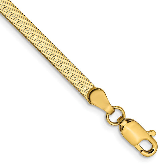 Gold (10K & 14K) Silky Herringbone Chain