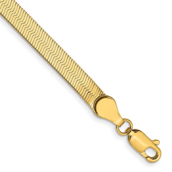 Gold (10K & 14K) Silky Herringbone Chain