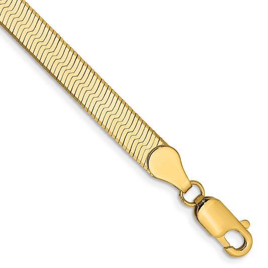 Gold (10K & 14K) Silky Herringbone Chain