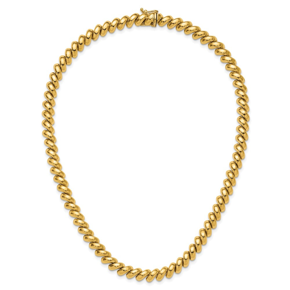 14k Polished 8mm 17 inch San Marco Necklace