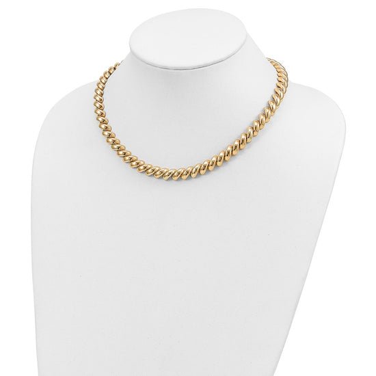 14k Polished 10mm 18 inch San Marco Necklace