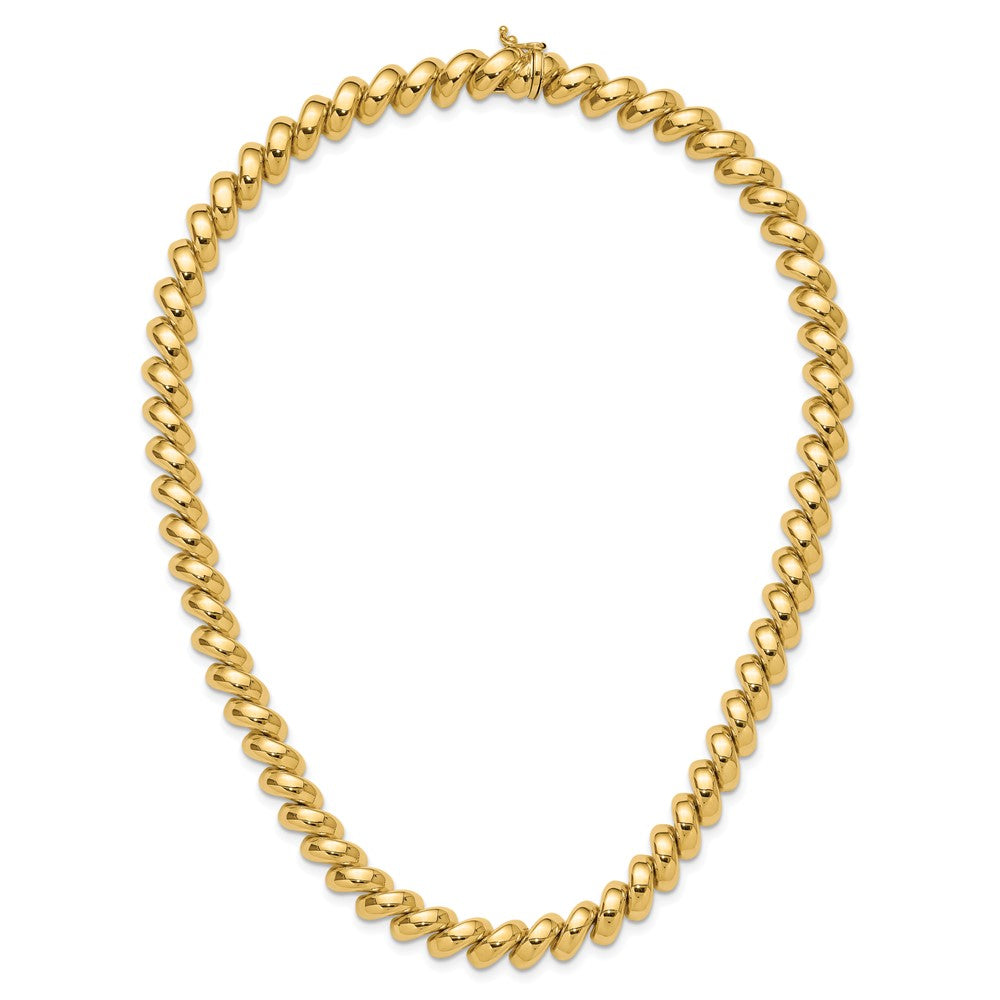14k Polished 10mm 18 inch San Marco Necklace
