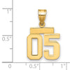 Polished Number Charms — 05