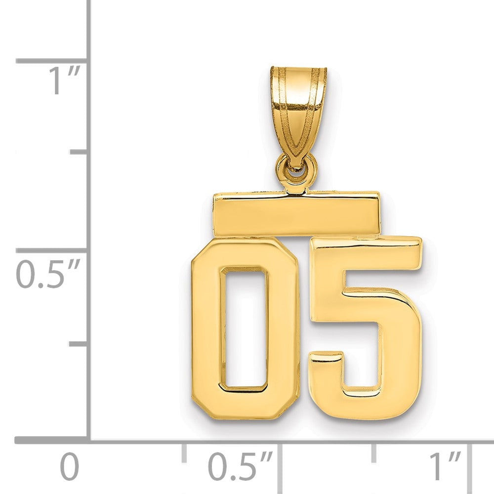 Polished Number Charms — 05