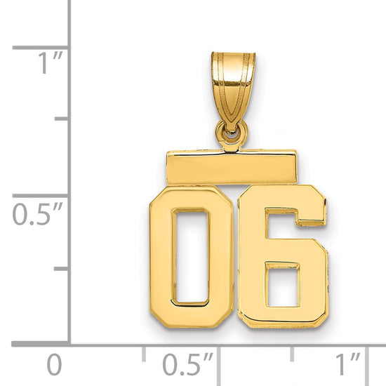 Polished Number Charms — 06