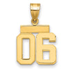 Polished Number Charms — 06