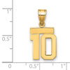 Polished Number Charms — 10