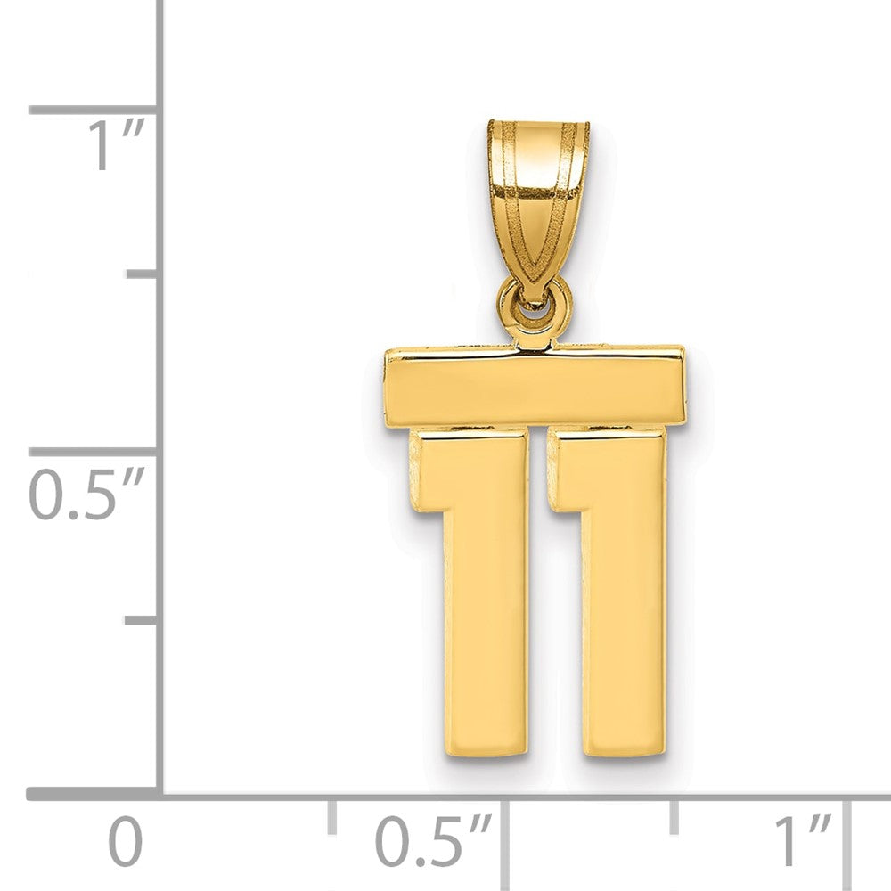 Polished Number Charms — 11