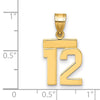 Polished Number Charms — 12
