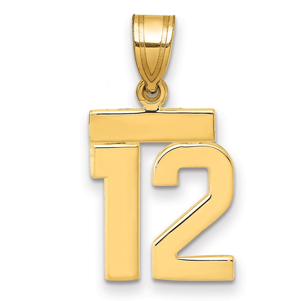 Polished Number Charms — 12