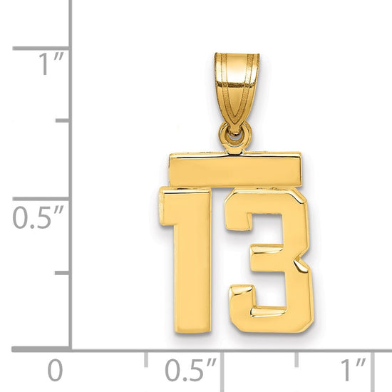 Polished Number Charms — 13