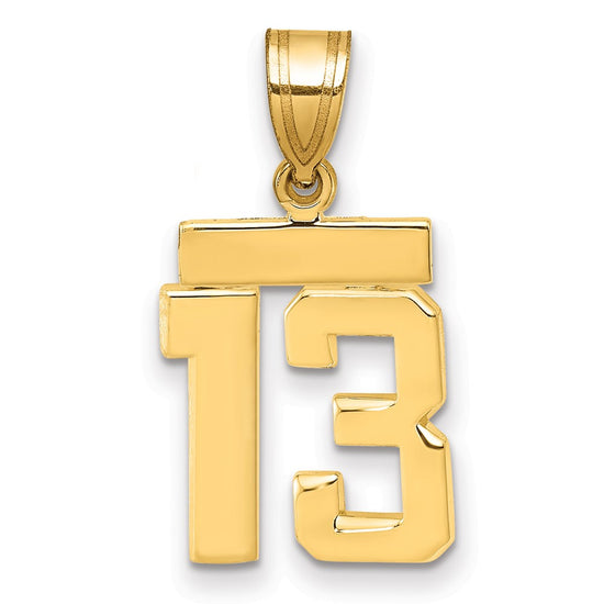 Polished Number Charms — 13
