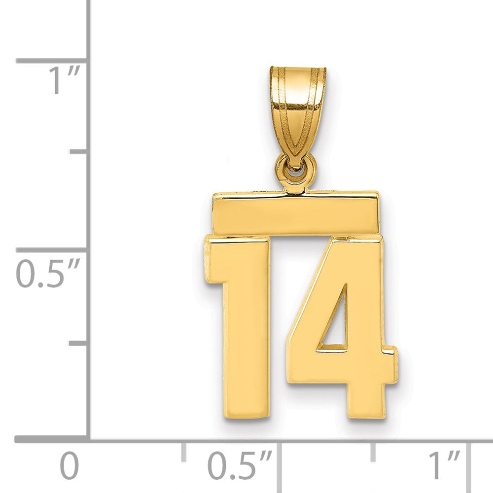 Polished Number Charms — 14
