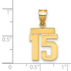 Polished Number Charms — 15