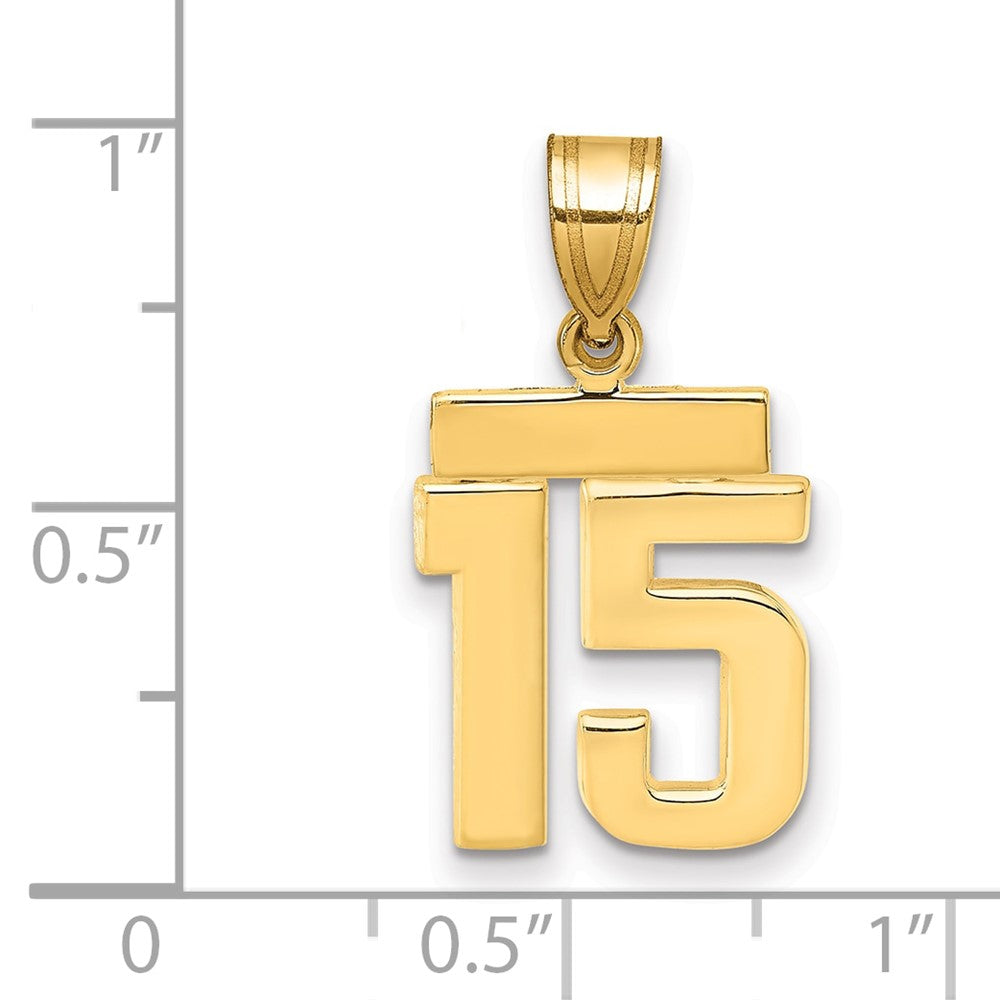 Polished Number Charms — 15