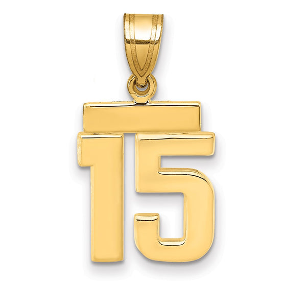 Polished Number Charms — 15