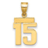 Polished Number Charms — 15