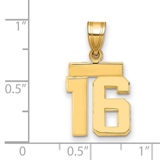 Polished Number Charms — 16
