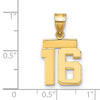 Polished Number Charms — 16