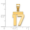 Polished Number Charms — 17