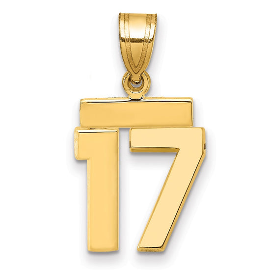 Polished Number Charms — 17