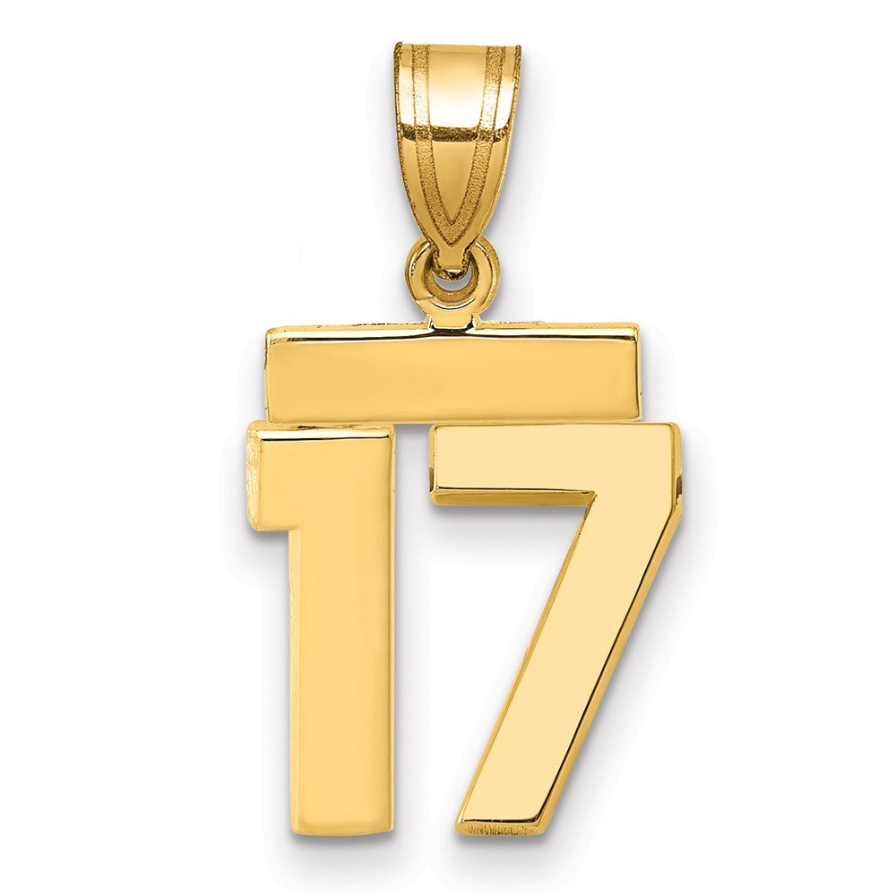 Polished Number Charms — 17
