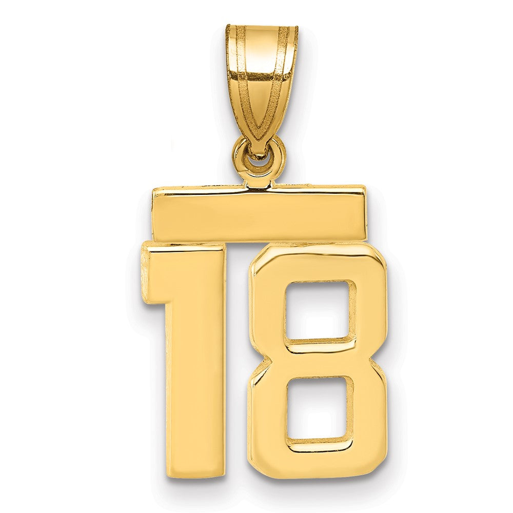 Polished Number Charms — 18