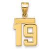Polished Number Charms — 19