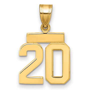 Polished Number Charms — 20