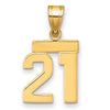 Polished Number Charms — 21
