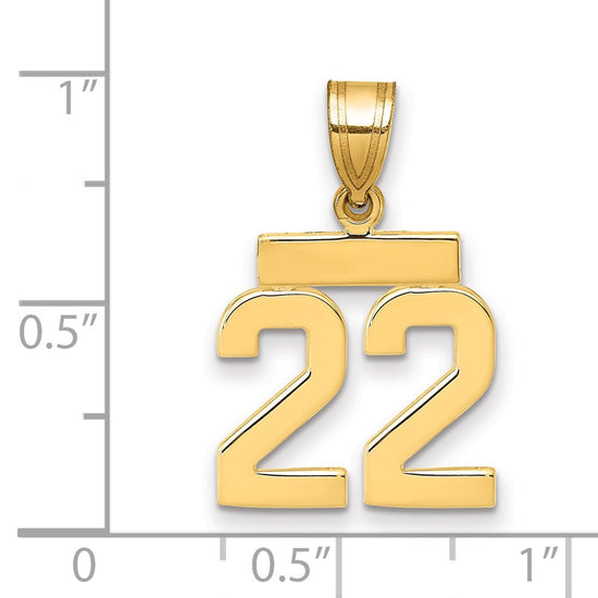 Polished Number Charms — 22