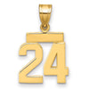 Polished Number Charms — 24