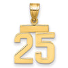 Polished Number Charms — 25