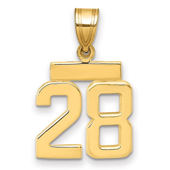 Polished Number Charms — 28