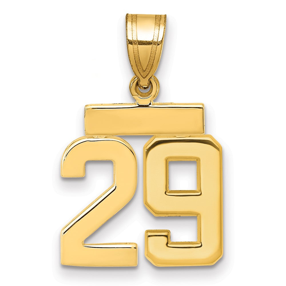 Polished Number Charms — 29