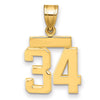 Polished Number Charms — 34