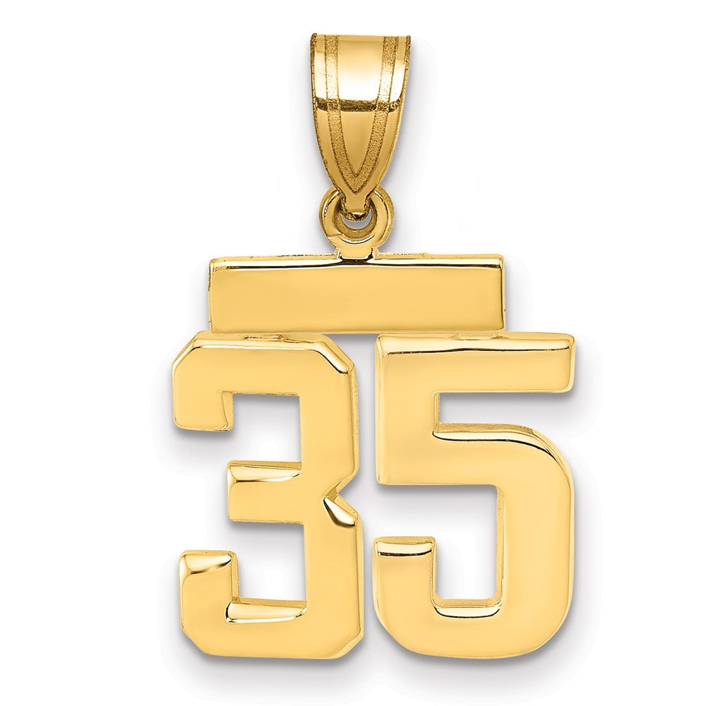 Polished Number Charms — 35