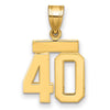 Polished Number Charms — 40