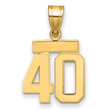 Polished Number Charms — 40