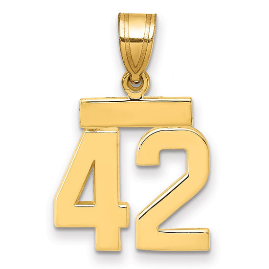 Polished Number Charms — 42