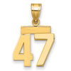 Polished Number Charms — 47