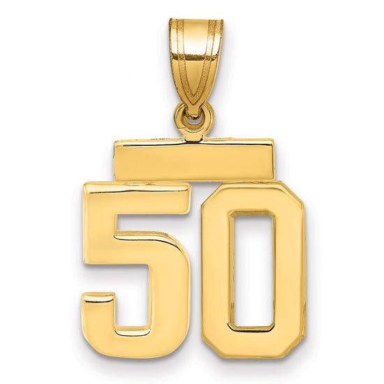 Polished Number Charms — 50
