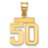 Polished Number Charms — 50