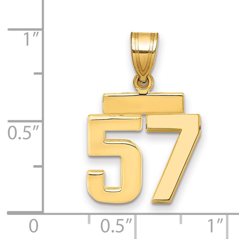 Polished Number Charms — 57