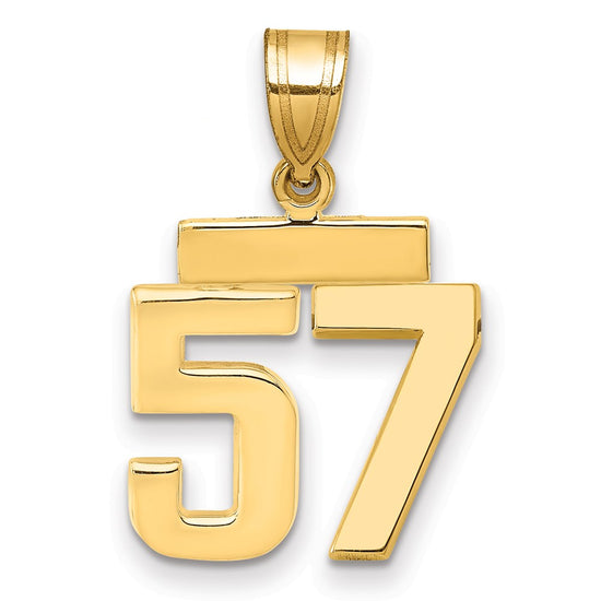 Polished Number Charms — 57